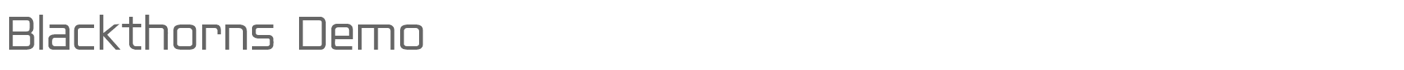 Blackthorns blackthorns-regular DEMO.ttf font preview